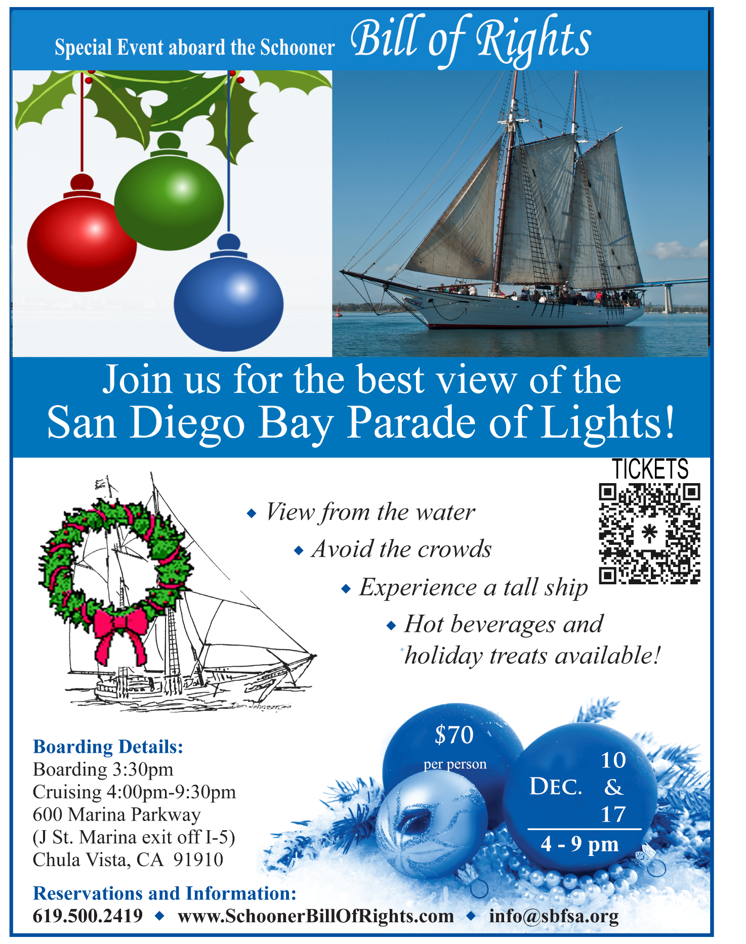 San Diego Parade of Lights We Sail the Dream